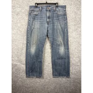 Levis 569 Loose Straight Jeans Mens 36x30 Blue Denim Medium Wash 00569-0201